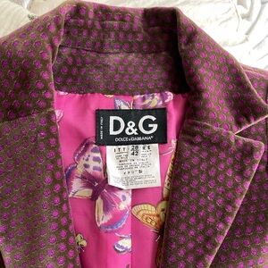DOLCE & GABBANA | 1973 Vintage Butterfly Lined Blazer - Size S